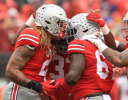 Robert Landers & Chase Young Ohio State Buckeyes Licensed Unsigned Photo 4