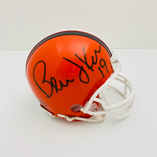 cleveland browns autographed helmet