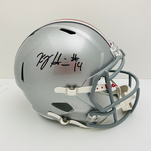 KJ Hill Ohio State Buckeyes Autographed Signed Replica Helmet - PSA Authentic