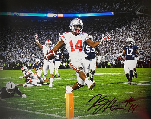 KJ Hill Ohio State Buckeyes 11-1 11x14 Autographed Photo - Certified Authentic