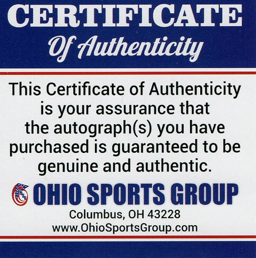 2015 National Championship Game Ohio State Buckeyes 24-1 13.5x39 Autographed Panoramic - Certified Authentic