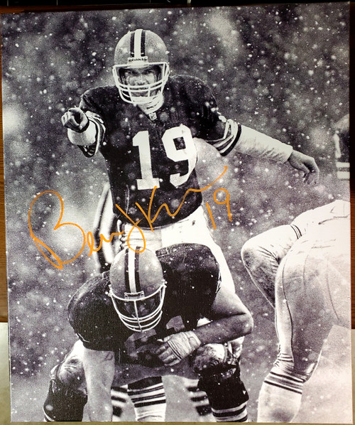 Bernie Kosar Cleveland Browns 20x24 Autographed Signed Canvas - Certified Authentic