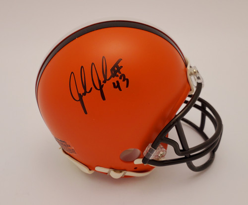 John Johnson Cleveland Browns Autographed Signed Mini Helmet - Certified Authentic