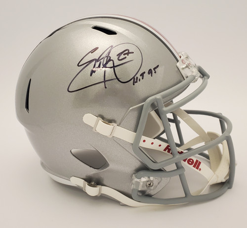 Eddie George Ohio State Buckeyes Autographed Replica Helmet - Beckett Authentic