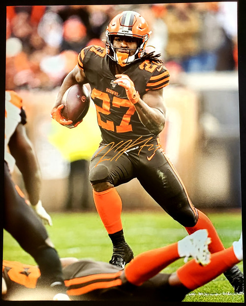 Kareem Hunt Cleveland Browns 16-2 16x20 Autographed Signed Photo - Certified Authentic