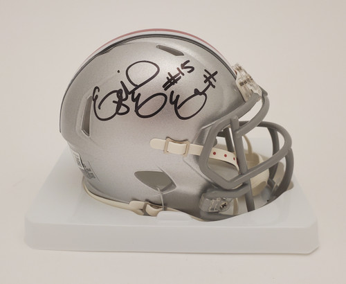 Ezekiel Elliott Ohio State Buckeyes Autographed Signed Speed Mini Helmet - Beckett Authentic