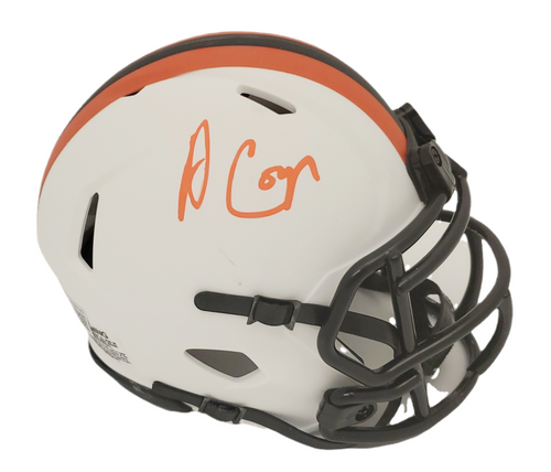 Amari Cooper Cleveland Browns Autographed Lunar Mini Helmet - Beckett Authentic
