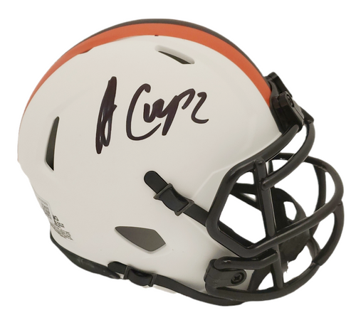 Amari Cooper Cleveland Browns Autographed Signed Lunar Mini Helmet (Black) - Beckett Authentic