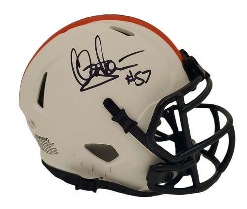 Clay Matthews Cleveland Browns Autographed Signed Lunar Mini Helmet - Beckett Authentic