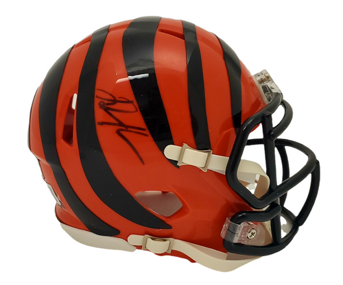 Daxton Hill Cincinnati Bengals Autographed Signed Speed Mini Helmet - Beckett Authentic
