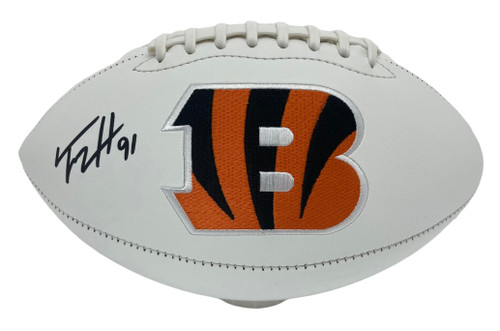 Trey Hendrickson Cincinnati Bengals Autographed Signed White Panel Football - Certified Authentic