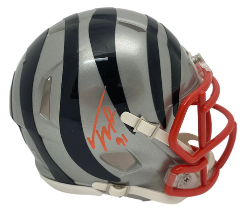 Trey Hendrickson Cincinnati Bengals Autographed Signed Flash Mini Helmet - Certified Authentic