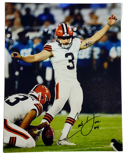 Cade York Cleveland Browns 11-1 11x14 Autographed Signed Photo - Certified Authentic