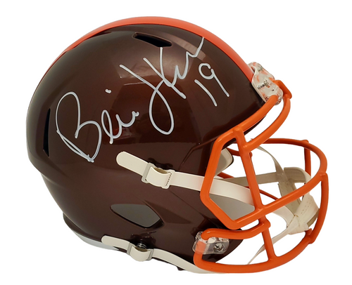 Bernie Kosar Cleveland Browns Autographed Signed Flash Replica Helmet (White) - Certified Authentic