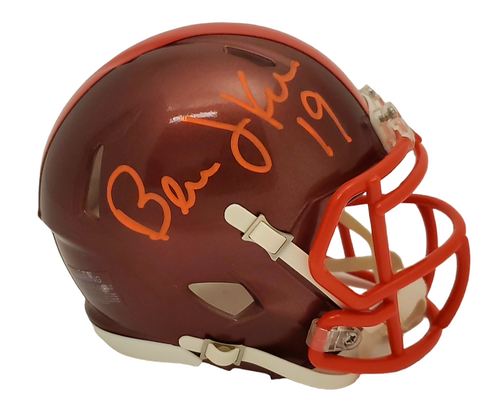 Bernie Kosar Cleveland Browns Autographed Signed Flash Mini Helmet - Certified Authentic Bernie Kosar Cleveland Browns Autographed Signed Flash Mini Helmet - Certified Authentic