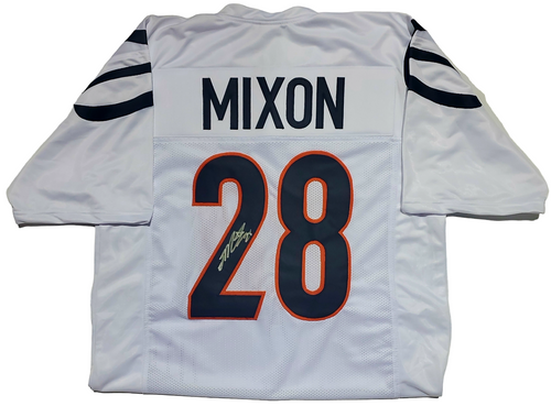 Joe Mixon Cincinnati Bengals Autographed White Custom Jersey - JSA Authentic