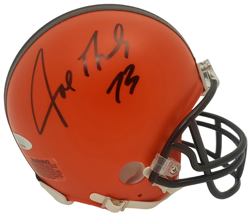 Joe Thomas Cleveland Browns Autographed Mini Helmet - Certified Authentic