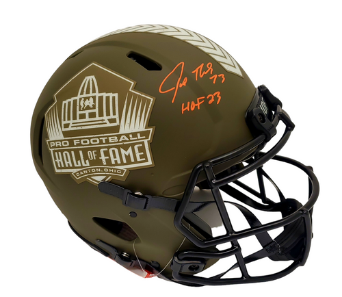 Joe Thomas Cleveland Browns Autographed Hall of Fame Authentic Helmet w/ "HOF 23" Inscription - Beckett Authentic