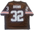 Jim Brown Cleveland Browns Autographed Brown Jersey w/ "MVP" and "ROY" Inscription - PSA Authentic