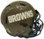 Brian Sipe Cleveland Browns Autographed Salute to Service Replica Helmet - Certified Authentic