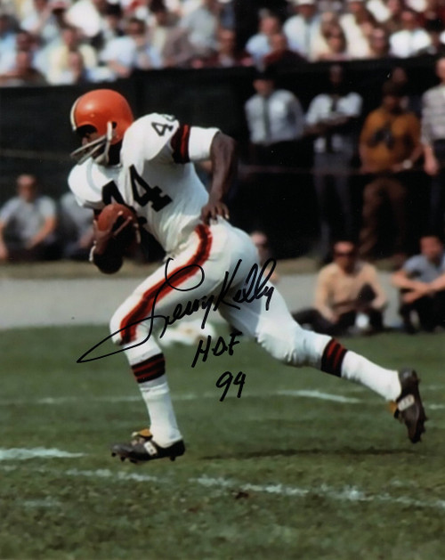 Leroy Kelly autographed 8x10, Cleveland Browns, HOF 94