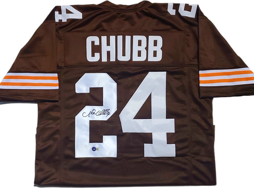 Nick Chubb Cleveland Browns Autographed Jersey - Beckett Authentic