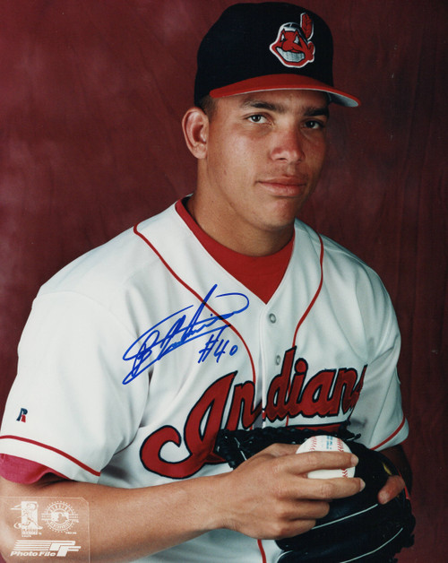 Bartolo Colon Signed Cleveland Indians White Home Jersey (JSA Witness –