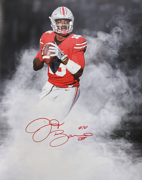 Justin Fields Autographed Ohio State Custom Black Jersey (JSA)