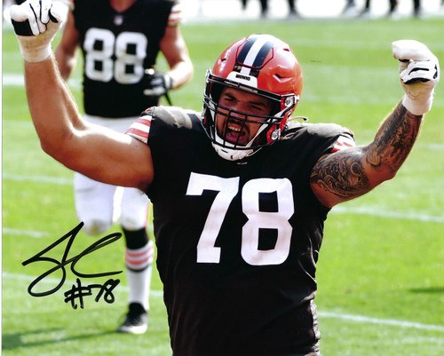 Wyatt Teller Cleveland Browns 8-1 8x10 Autographed Photo - Certified  Authentic