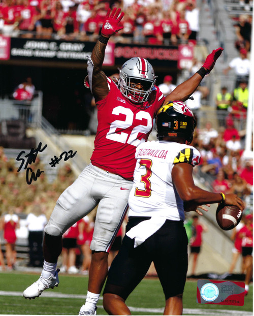 Ted Ginn Jr. Ohio State Buckeyes Autographed NFL Supergrip