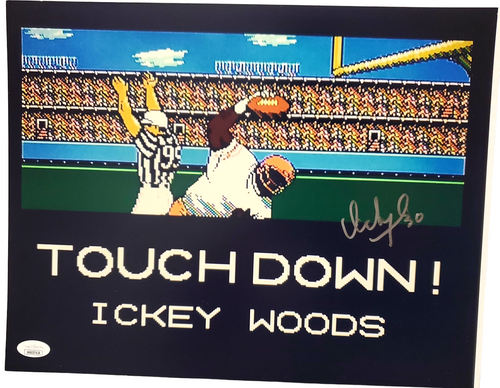 Ickey Woods autograph 8x10, Cincinnati Bengals