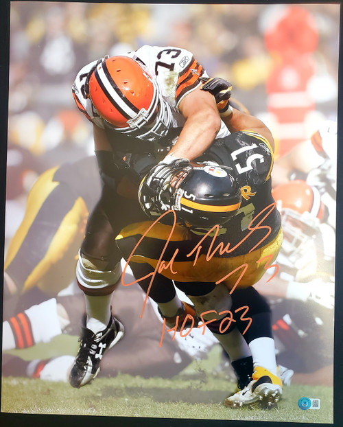 Joe Thomas Cleveland Browns 16x20 16-3 Autographed Photo w/ HOF 23  Inscription - Beckett Authentic