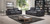 Roma 3 and 2 Seater Black Leather Sofas