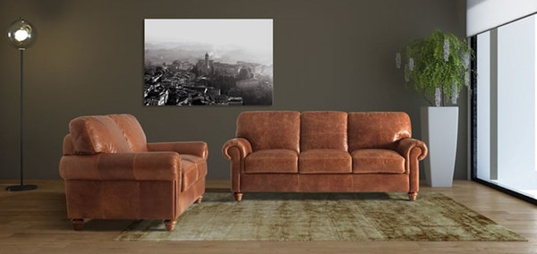 Amalfi 3 and 2 Seater Leather Sofas