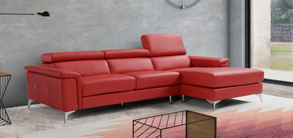 Milano Leather Chaise