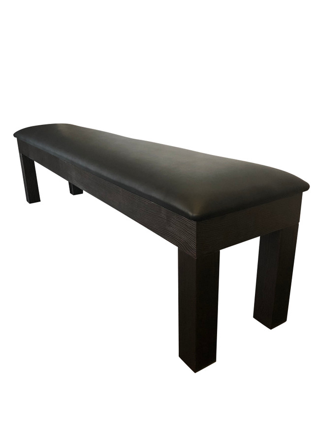 Matching Bench With Storage For The Brazos River Weathered Black Pool Table