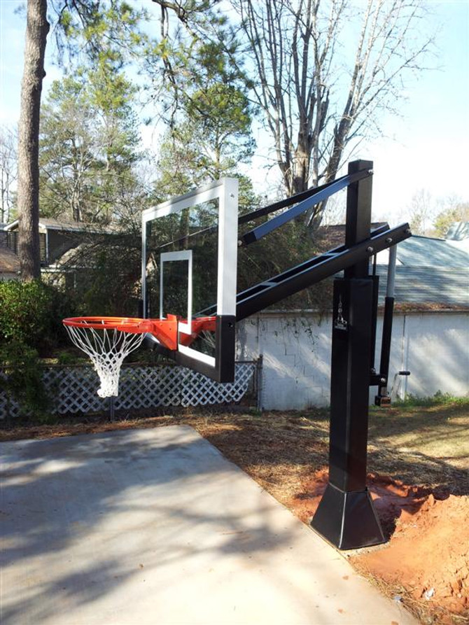 Barbarian Raider Adjustable Height Glass Backboard