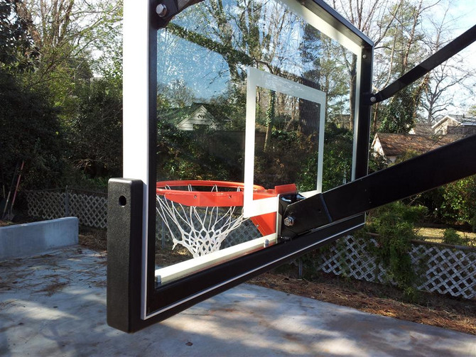 Barbarian Raider Adjustable Height Glass Backboard