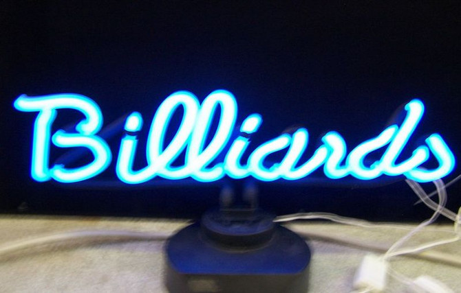 Billiard Neon Sculpture