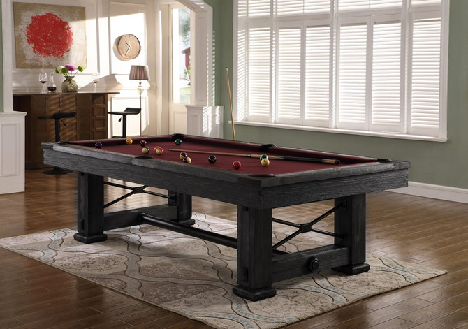 Playcraft Rio Grande Slate Pool Table, Weathered Raven