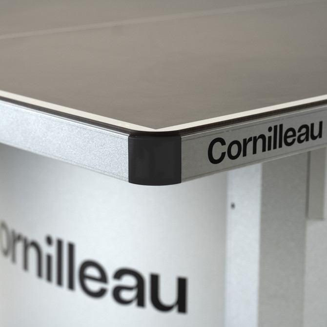 Cornilleau Pro 510 Campus Outdoor Stationary Table Tennis Table, Blue or Gray