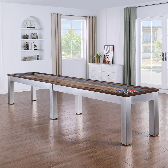 Genoa Pool Table And Shuffleboard Matching Set