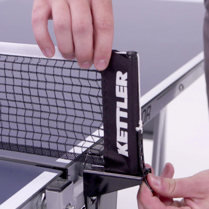 Kettler Axos Outdoor Table Tennis Table 2-Player Bundle