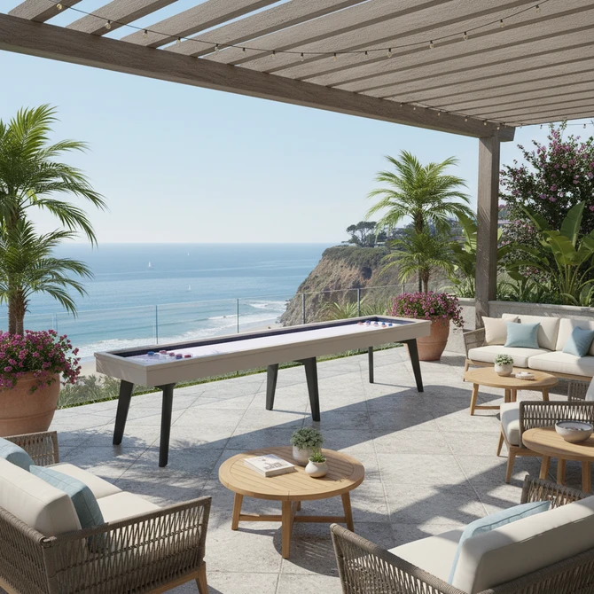Playcraft Santorini 12' Outdoor Shuffleboard Table