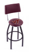 Virginia Tech Hokies 2.5" Cushion-Black Single Ring-Cushioned Back