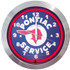 GM PONTIAC SERVICE 15 x 3 NEON CLOCK