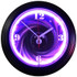 8 BALL SWIRL 15 x 3  NEON CLOCK