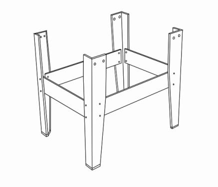 Long Leg Set For Playcraft Sport 40 Inc Air Hockey Table Psah4001