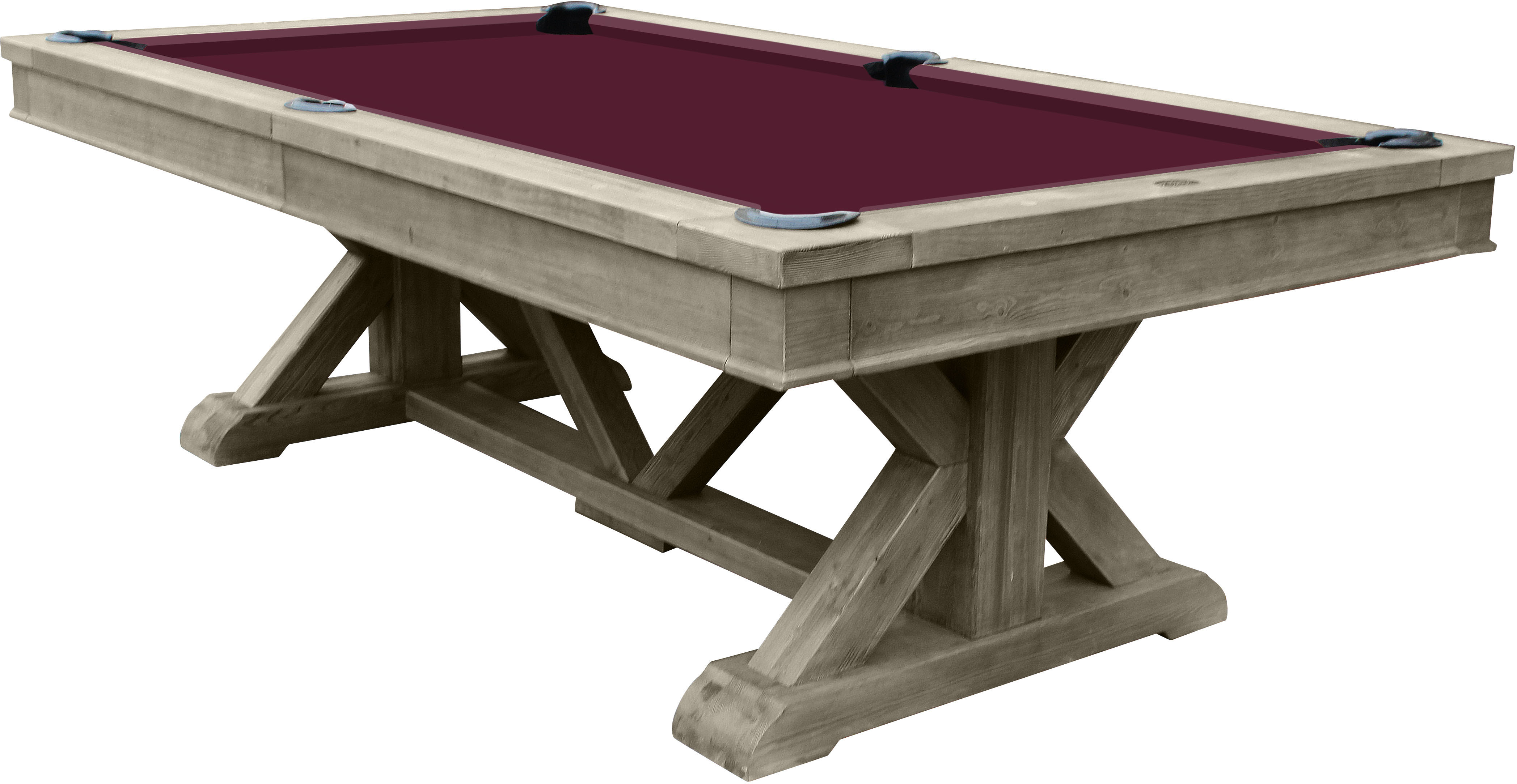 Playcraft Brazos River 8 Slate Pool Table Weathered Gray