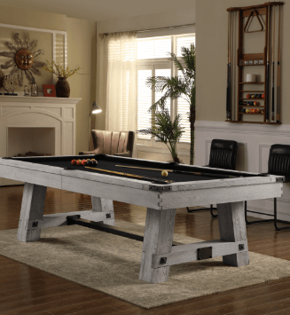 Playcraft Bench for Monaco Slate Pool Tables Black on Silver